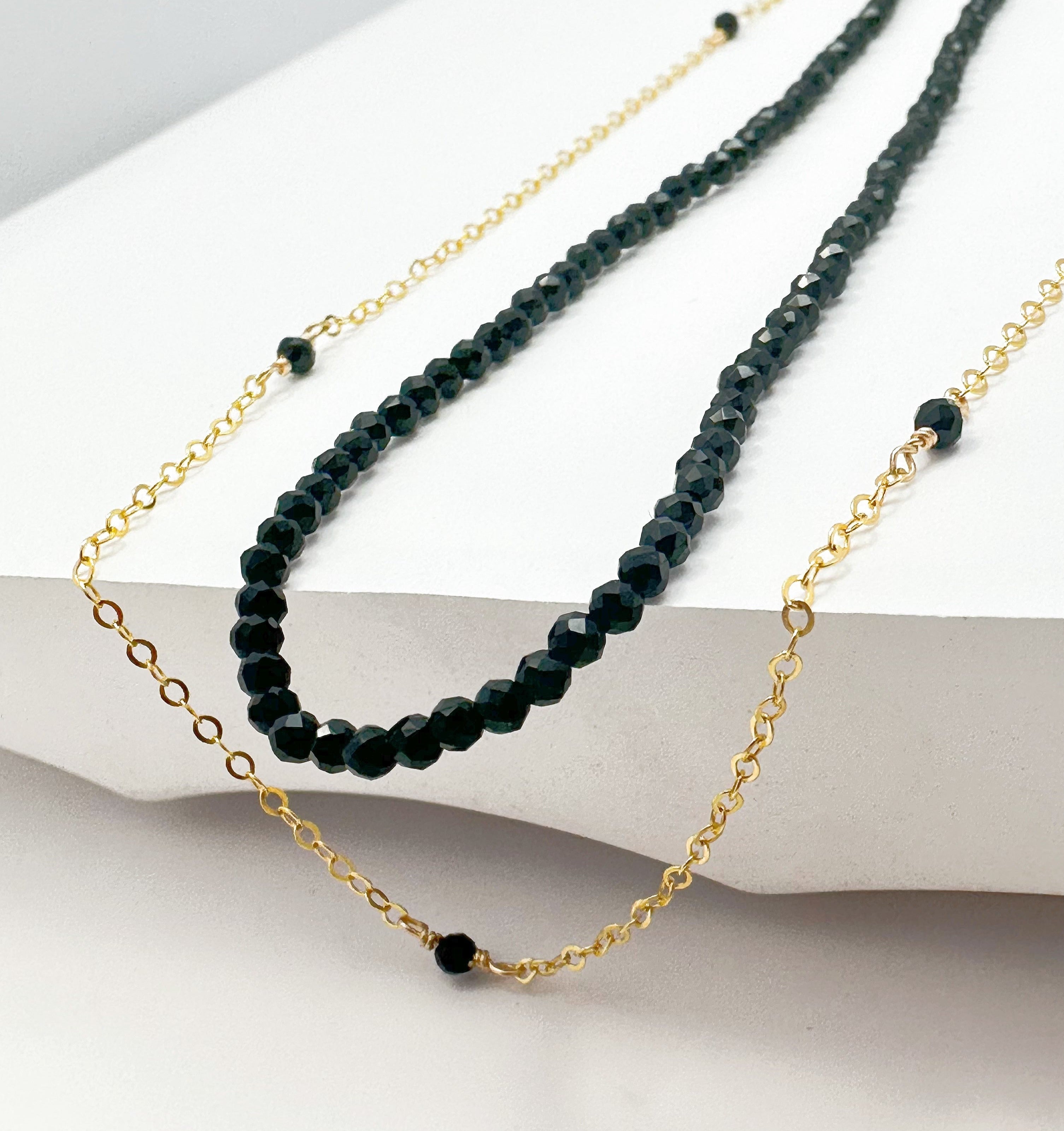 CHIEKO+ Lulu long necklace ゴールド/ブラック CHIEKO+ Lulu long necklace ゴールド/ブラック Lulu long