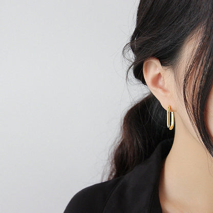 Modern Hoop Earrings